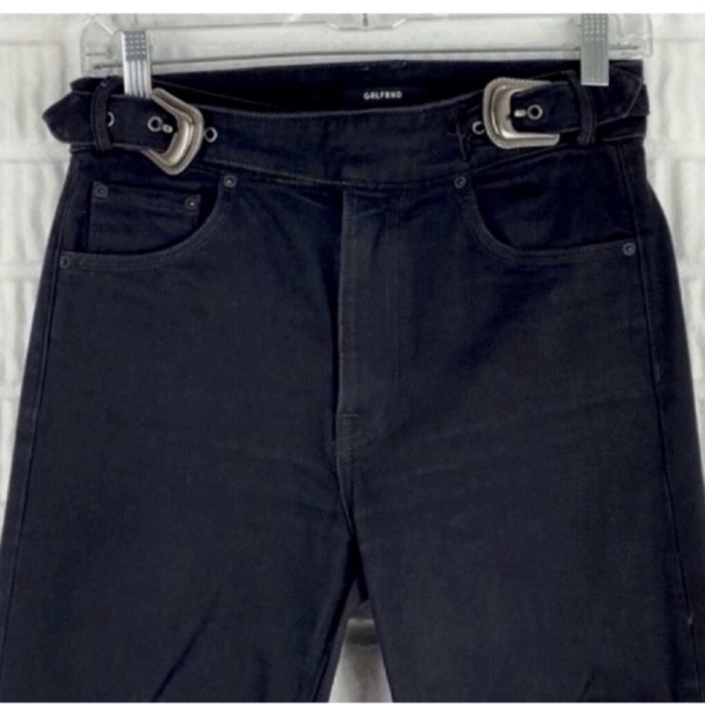 GRLFRND Zoey Double Buckle Skinny High Rise denim jeans - Picture 7 of 16